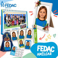 Lote de fotografía escolar de Infantil y Primaria de FEDAC Amilcar: foto de clase, retrato enmarcado y copias del pack