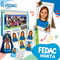 Lote de fotografía escolar de Infantil y Primaria de FEDAC Horta: foto de clase, retrato enmarcado y copias del pack