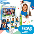Lote de fotografía escolar de Infantil y Primaria de FEDAC Lleida: foto de clase, retrato enmarcado y copias del pack