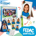 Lote de fotografía escolar de Infantil y Primaria de FEDAC Sant Feliu: foto de clase, retrato enmarcado y copias del pack