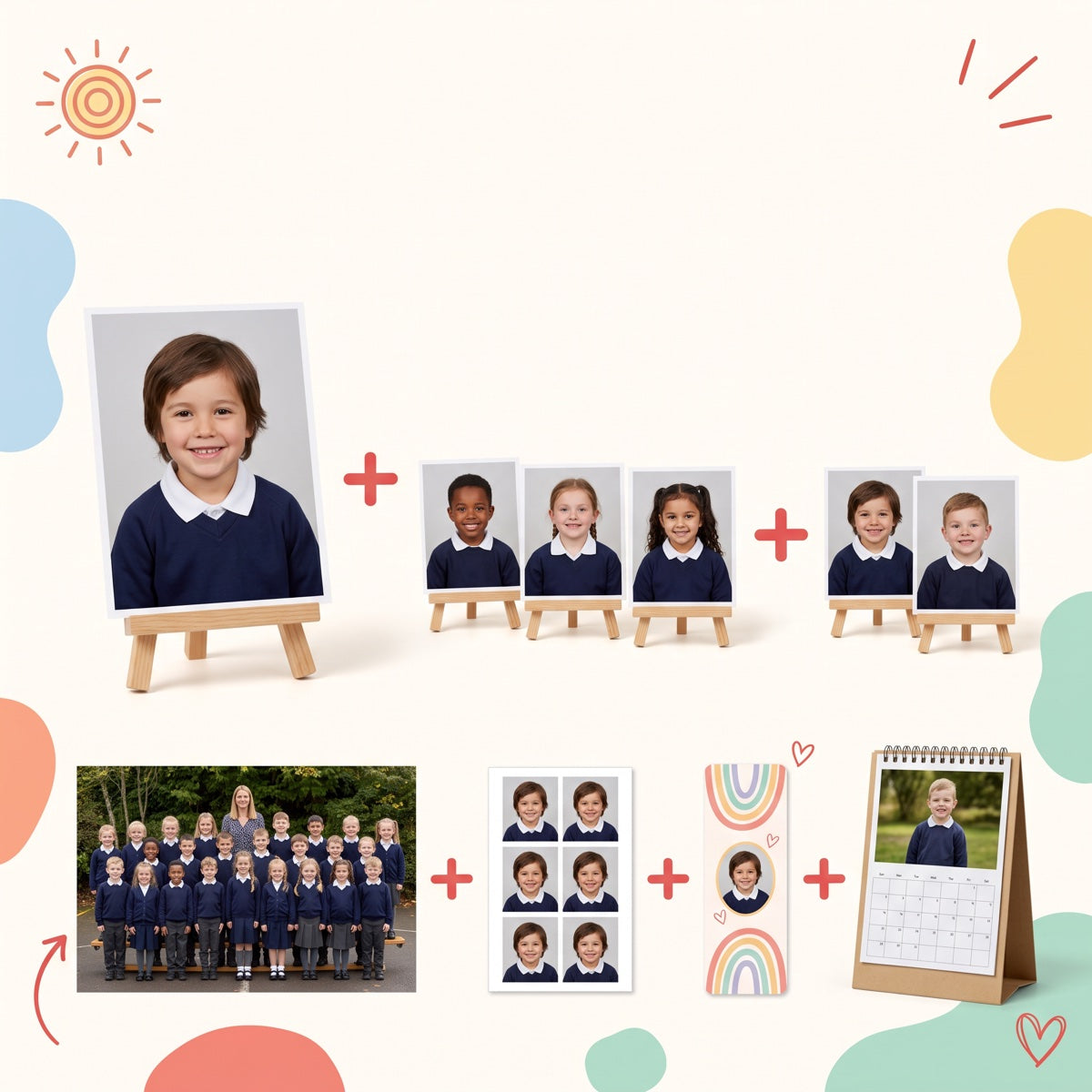 Pack de hermanos: fotografía escolar para varios hijos del mismo colegio
